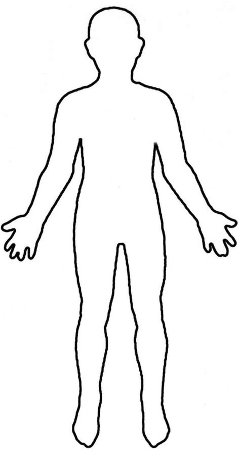 Printable Human Body Outline
